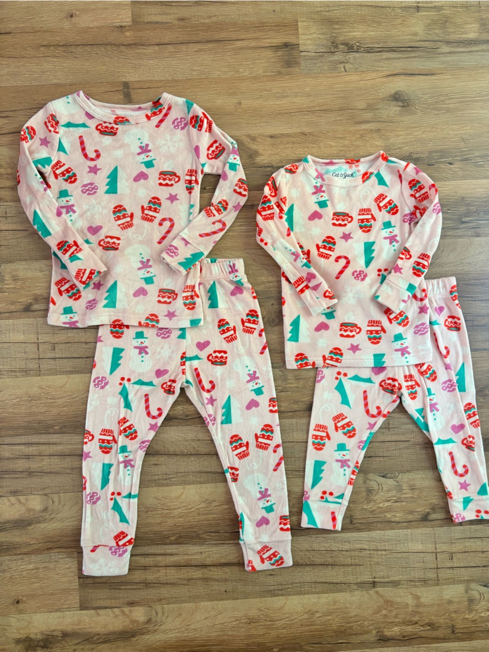 Pink Holiday Pajama Sets